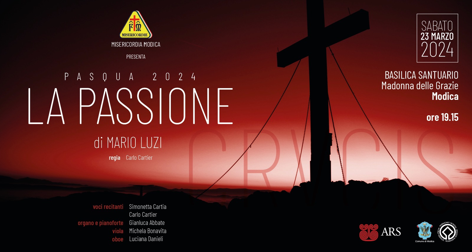 La Misericordia presenta a Modica “La Passione” di Mario Luzi