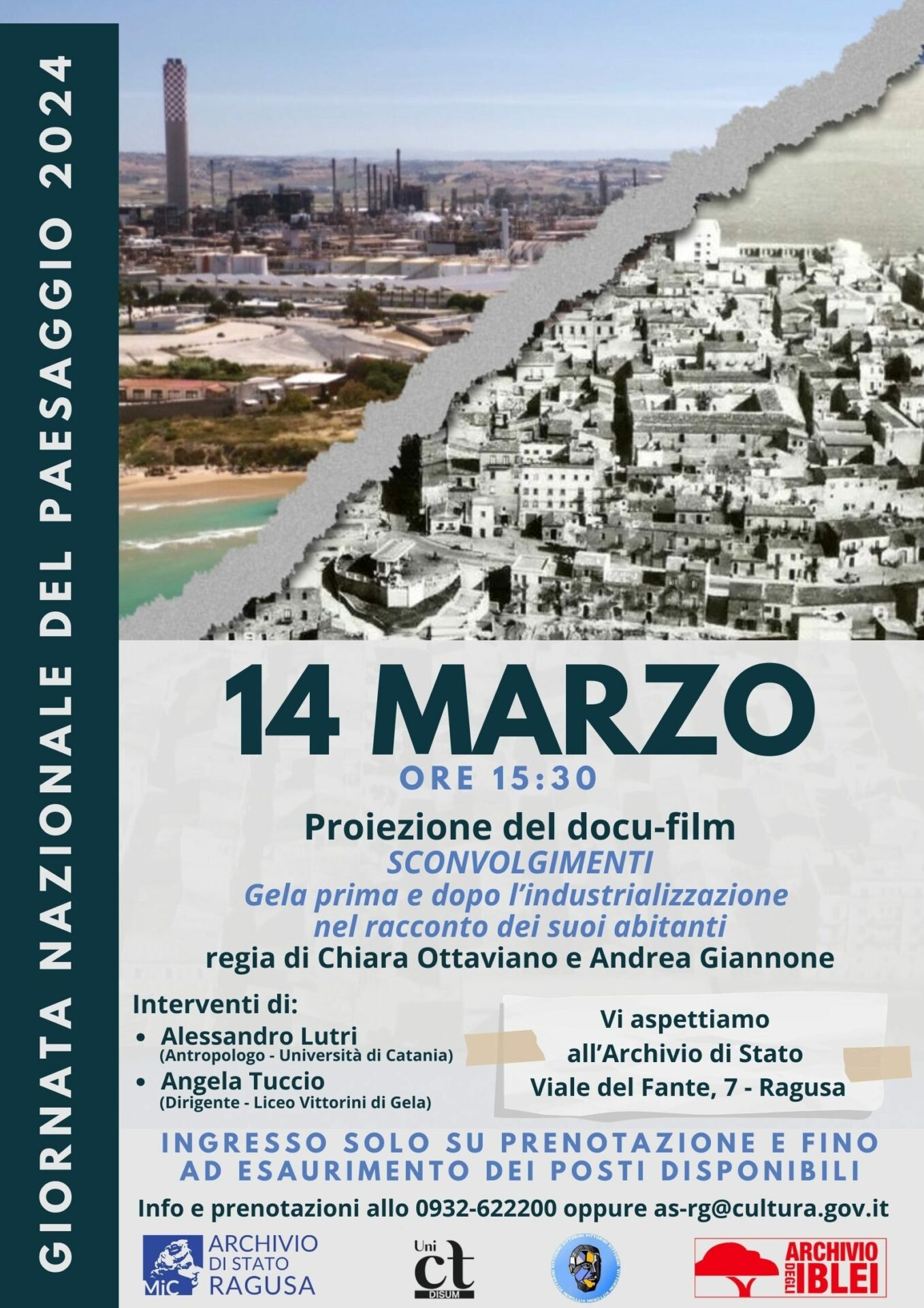 Giornata del Paesaggio 2024: proiezione di “Sconvolgimenti” a Ragusa