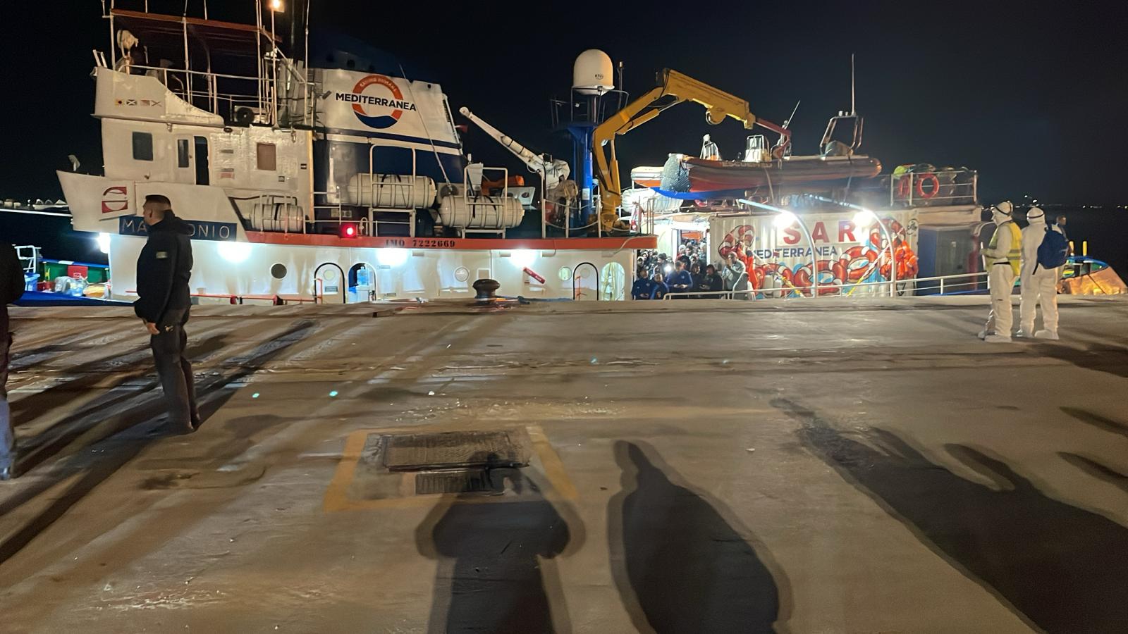 Pozzallo: nuovo sbarco, 14 migranti siriani ed un nigeriano