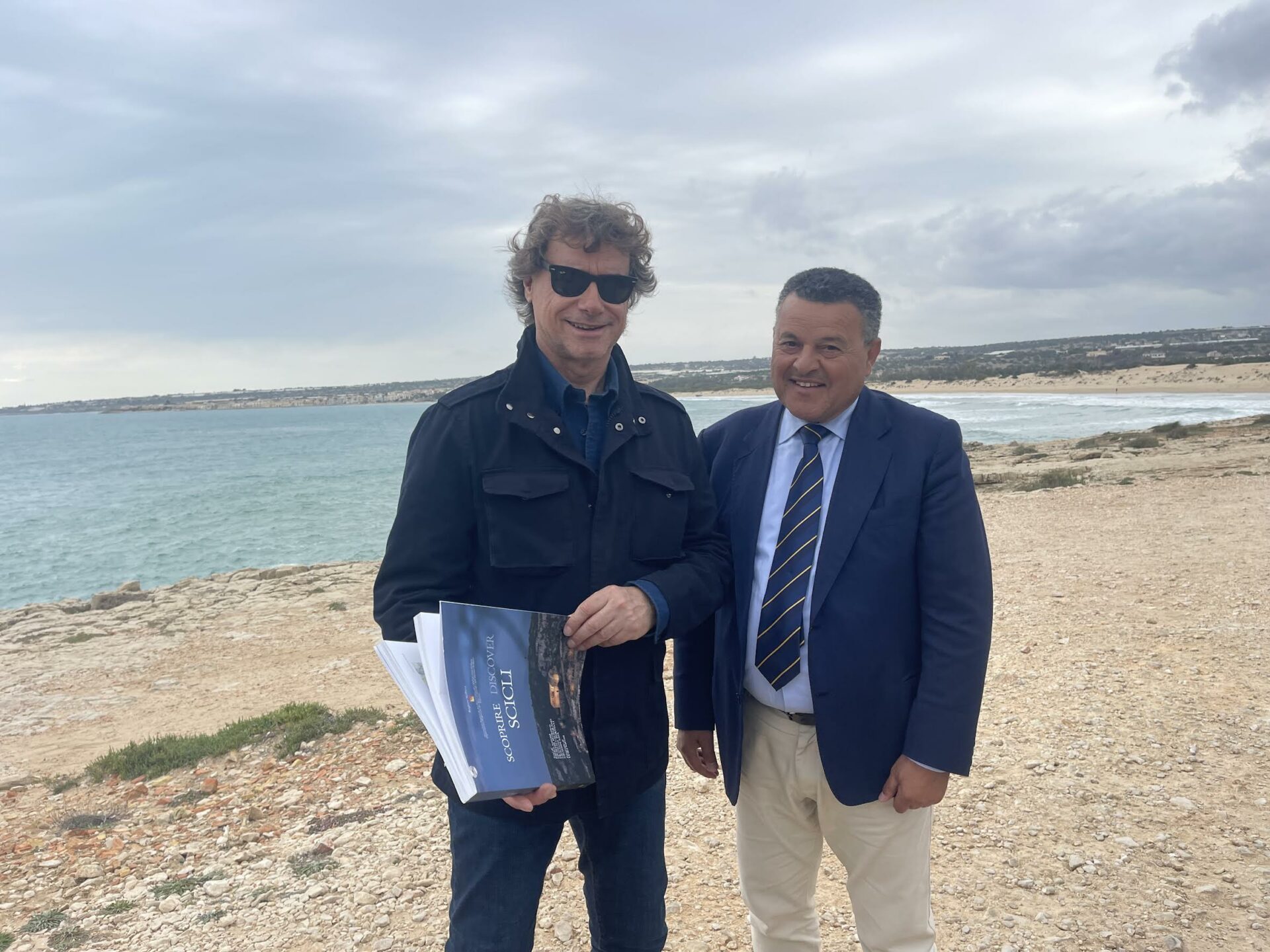 Alberto Angela a Scicli per alcune riprese per una nuova puntata di Ulisse