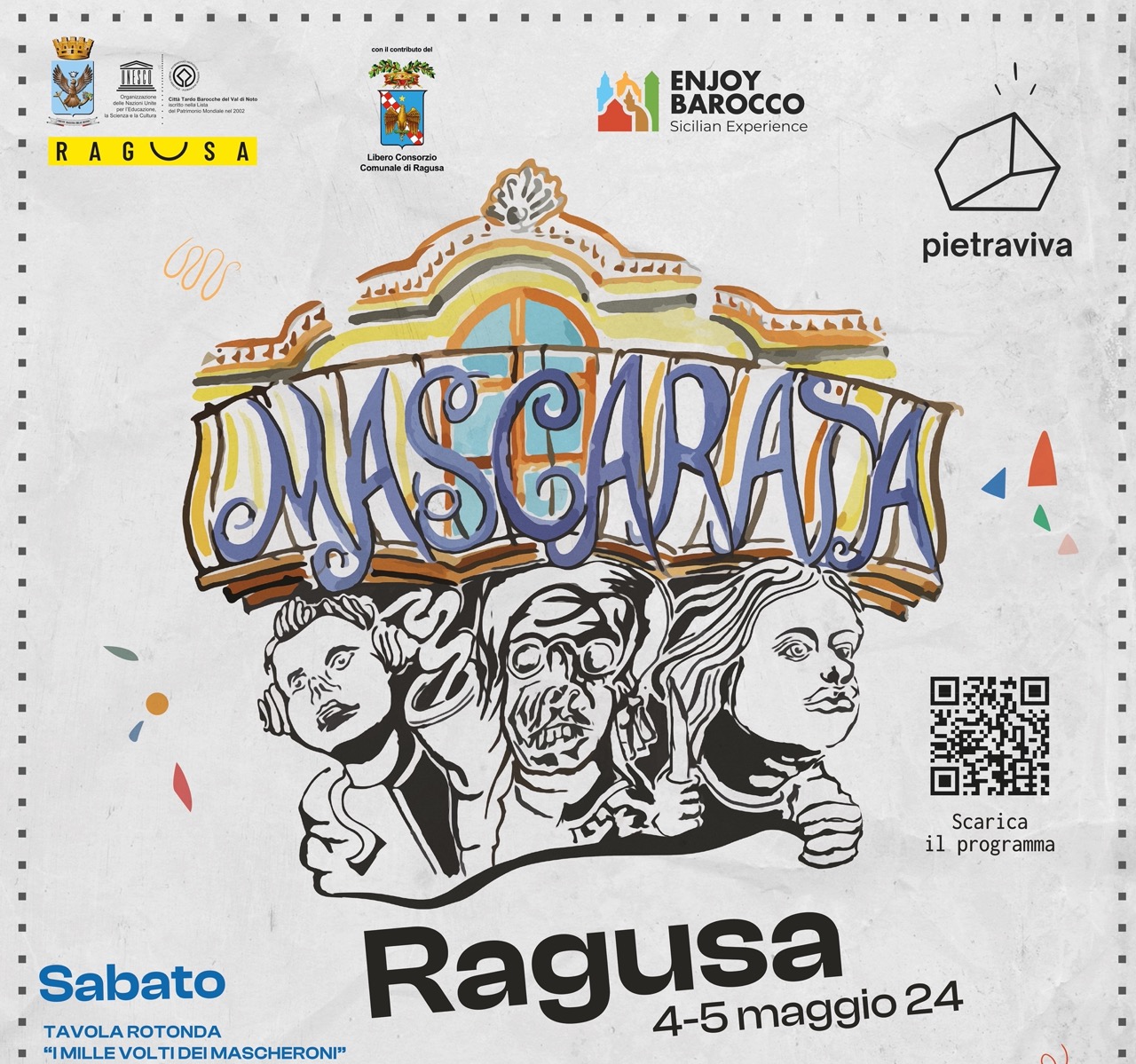 Mascarata,  la festa culturale per celebrare la città di Ragusa, il prossimo 4 e 5 maggio