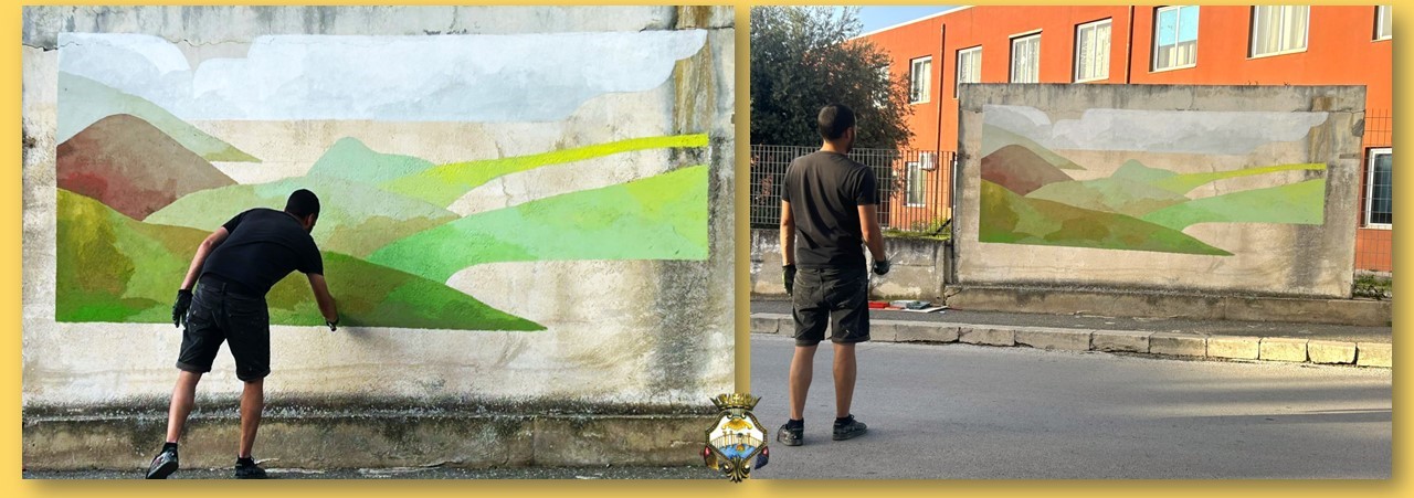 Un murale dell’artista francese, Nelio, in omaggio alla città di Comiso