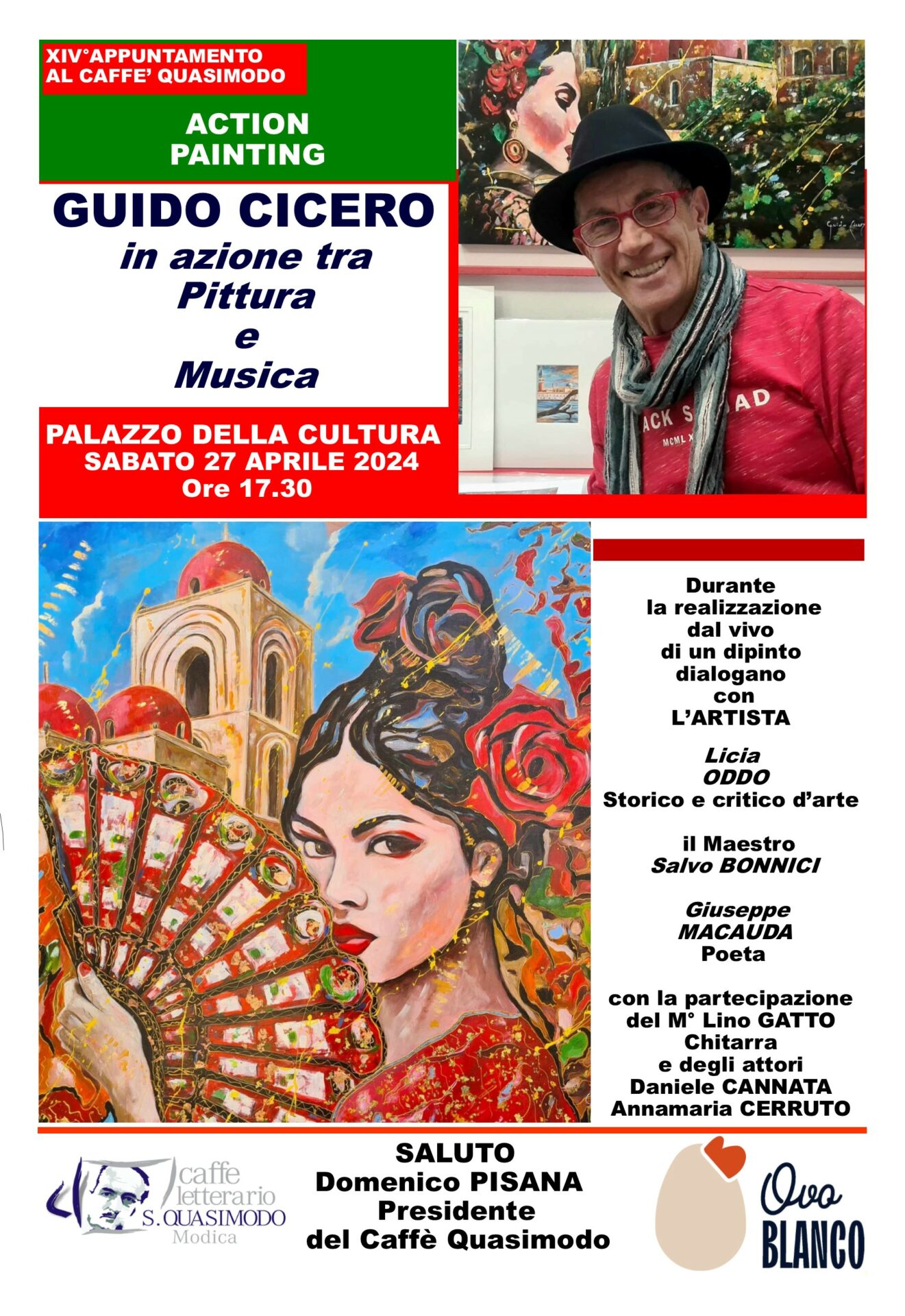Una serata dedicata al pittore Guido Cicero, domani al Caffè “Quasimodo”