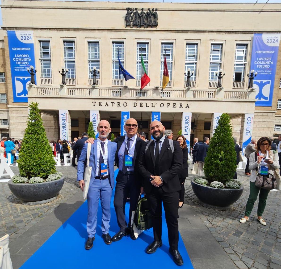 Una delegazione di Ragusa alla 42esima assemblea nazionale di Confcooperative