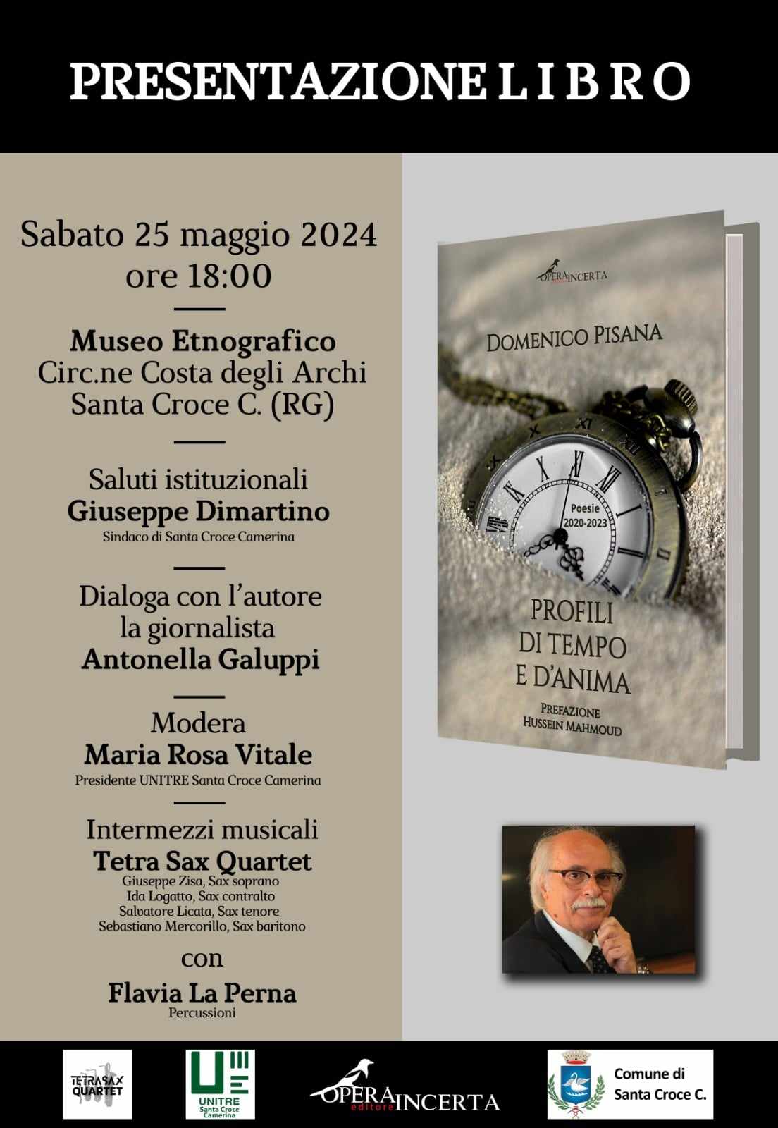 Santa Croce Camerina, si presenta il libro di poesie di Domenico Pisana
