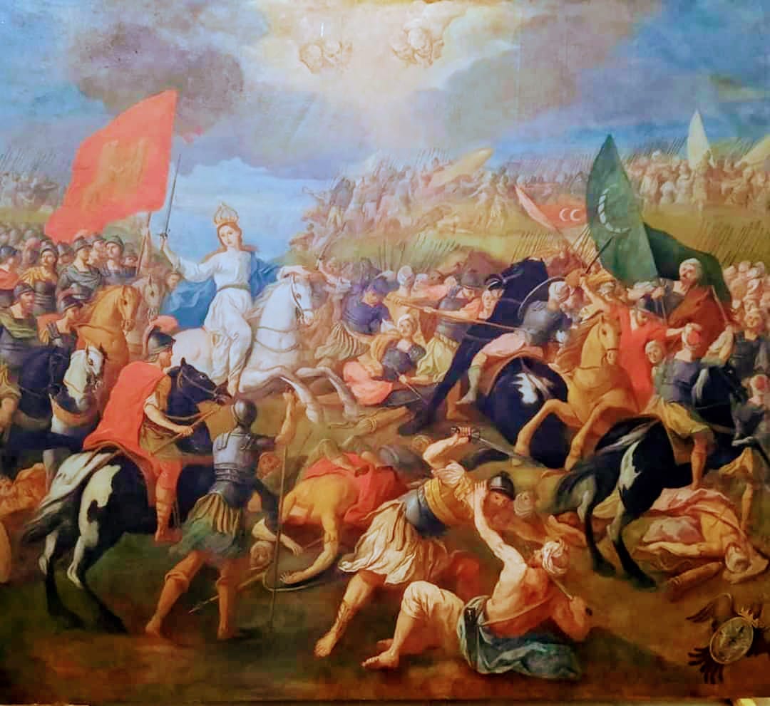 Torna in tutta la sua bellezza Scicli la restaurata tela “Sancta Maria Militum”