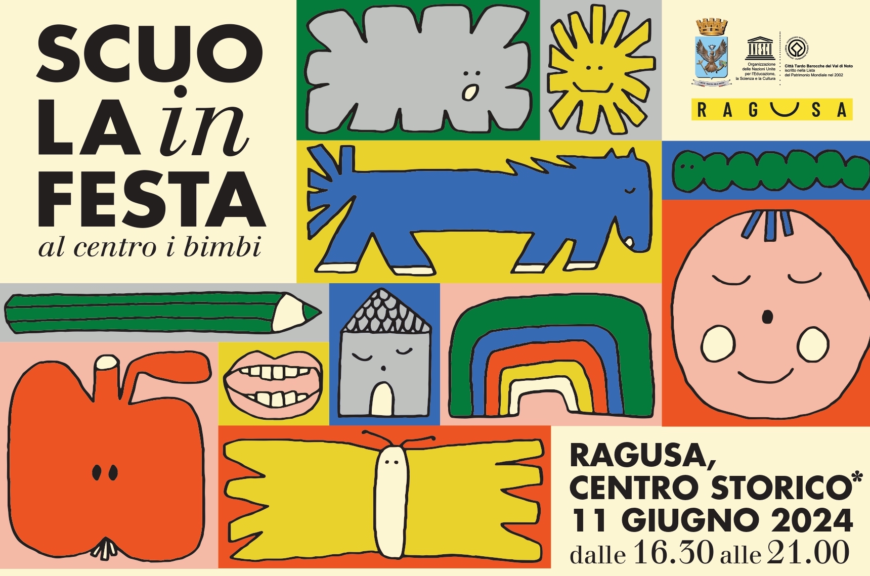 Scuole in festa al centro i bambini, il prossimo 11 giugno a Ragusa