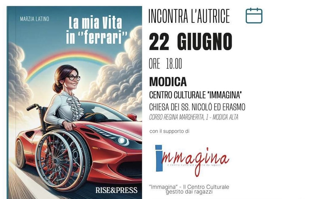Modica: ‘Immagina’ presenta “Una vita in Ferrari” di Marzia Latino