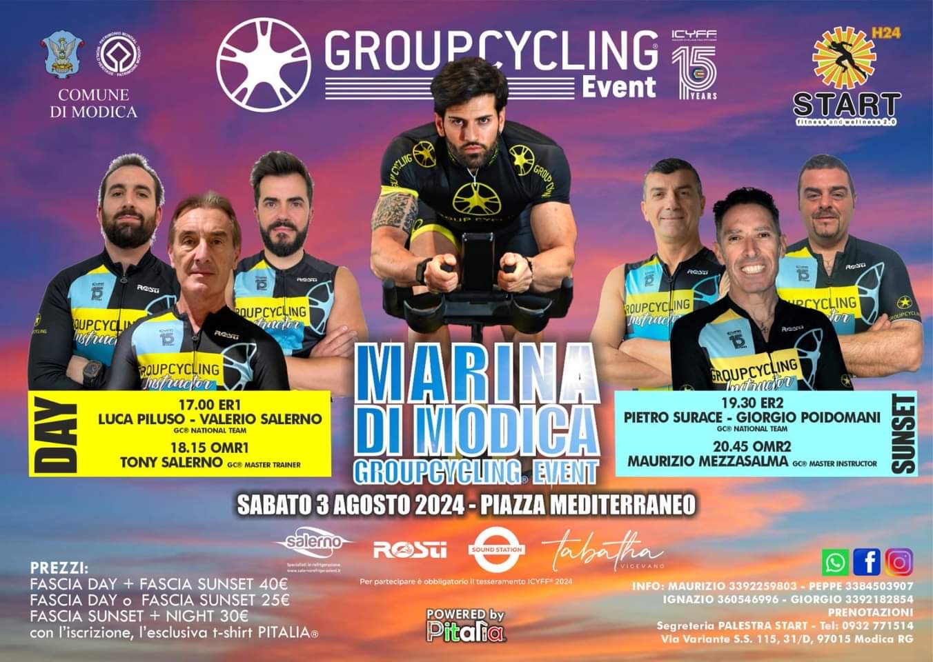 Marina di Modica: il 3 agosto torna il Group Cycling Events grazie a Start e gruppo Pitalia