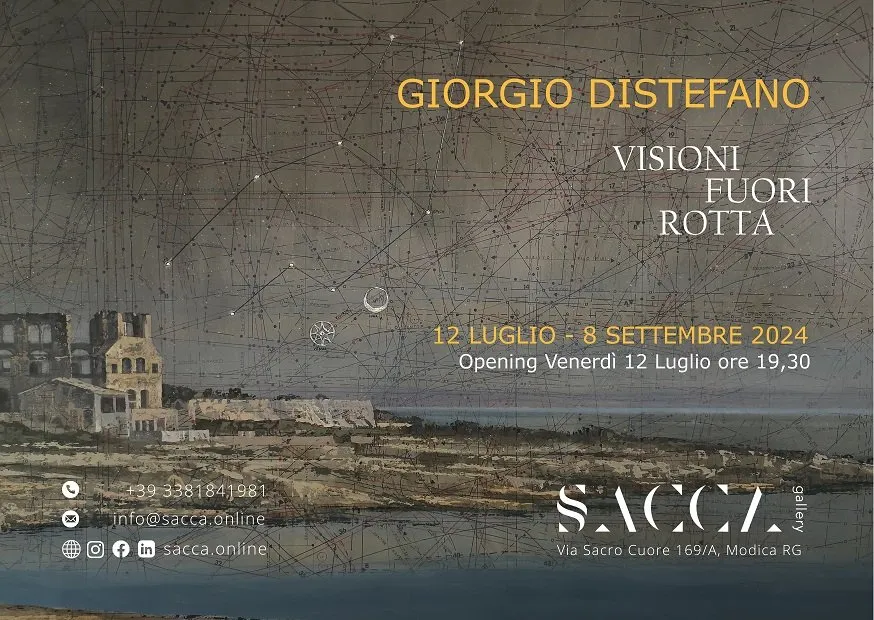 Galleria SACCA, dal 12 luglio la personale, “Visioni fuori rotta” di Giorgio Distefano