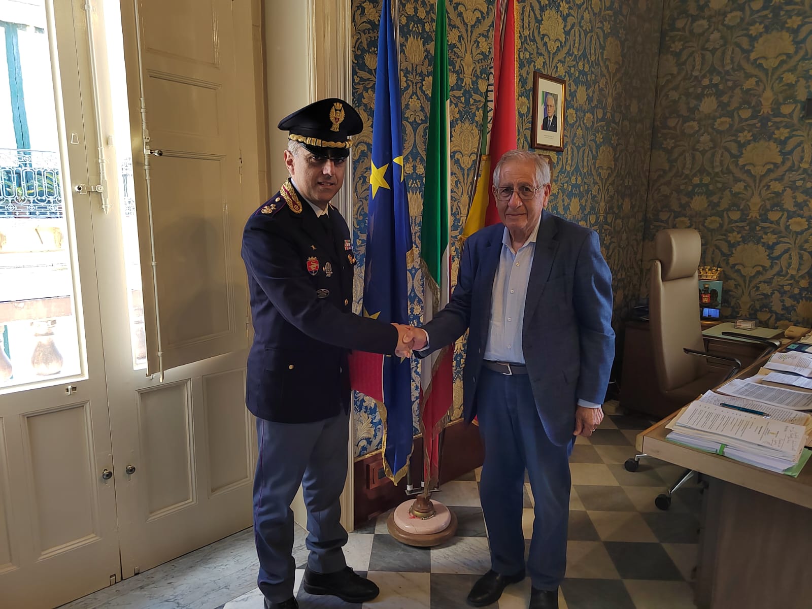 Il sindaco Aiello incontra a Palazzo Iacono il Commissario di Vittoria Giovanni Arcidiacono