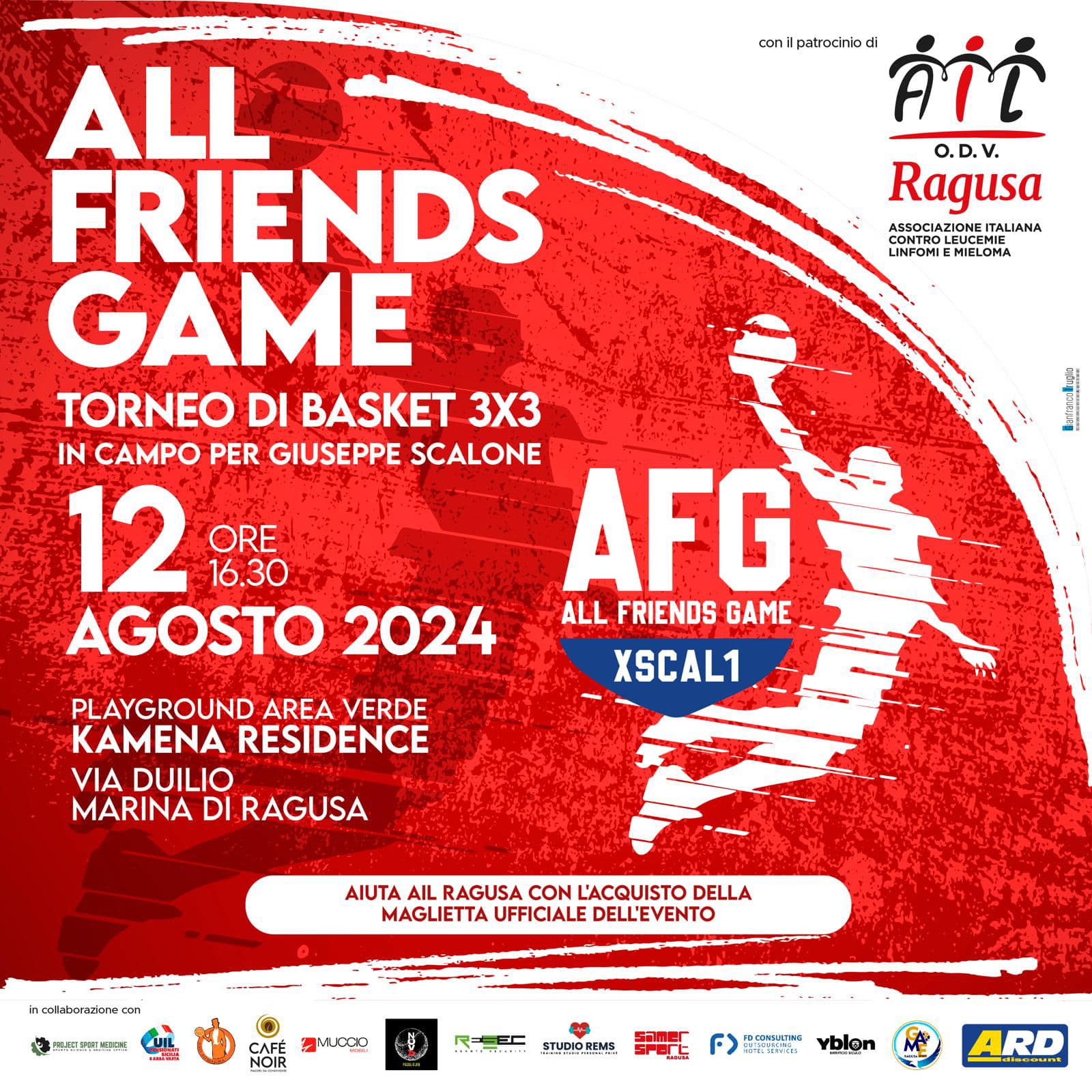 Ail Ragusa partecipa a “All Friends Game xScal1”, un torneo per ricordare Giuseppe Scalone