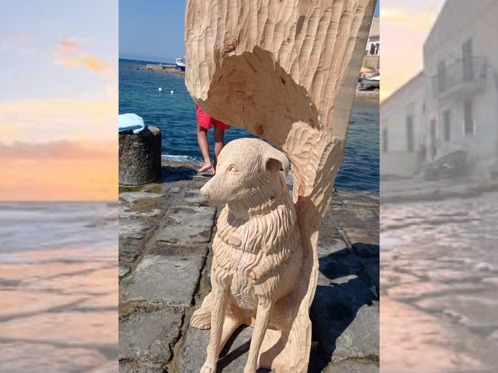 Una scultura per sostenere la lotta al randigismo: ecco il mistero del cane di Sampieri