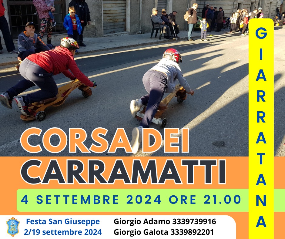 Torna la Corsa dei Carramatti a Giarratana per i festeggiamenti estivi di San Giuseppe
