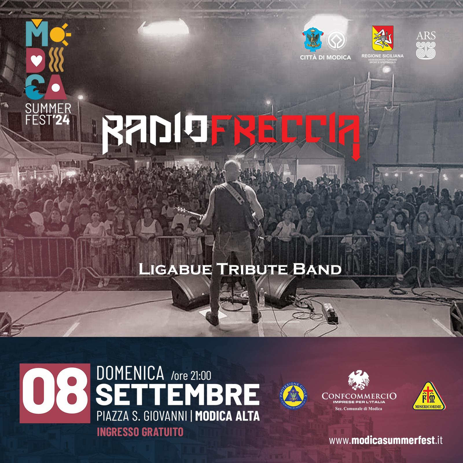 Radio Freccia si esibisce al Modica Summer Fest, concerto imperdibile l’8 settembre a Modica Alta