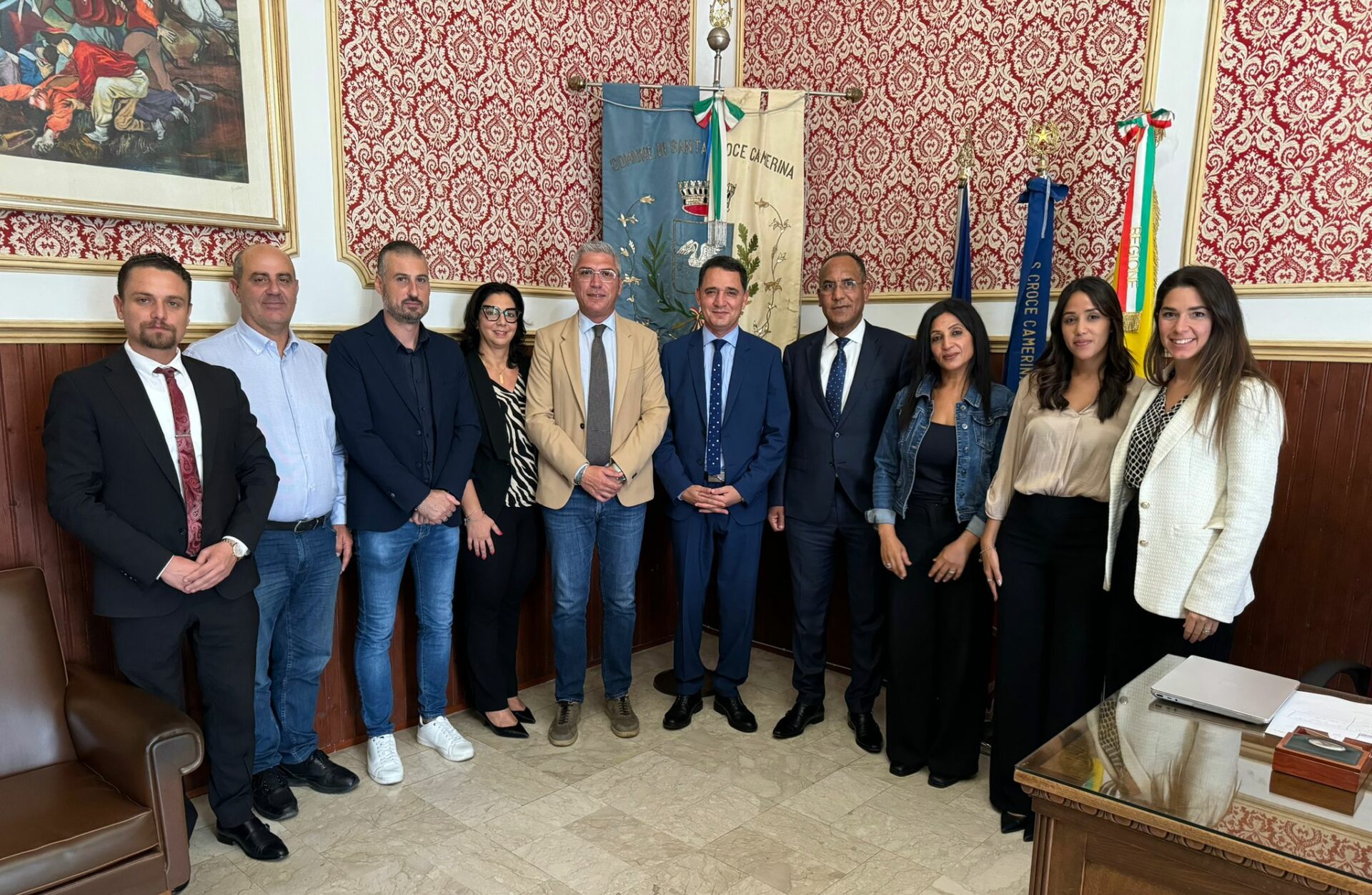Il Console tunisino Mohamed Ali Mahjoub in visita al Comune di Santa Croce