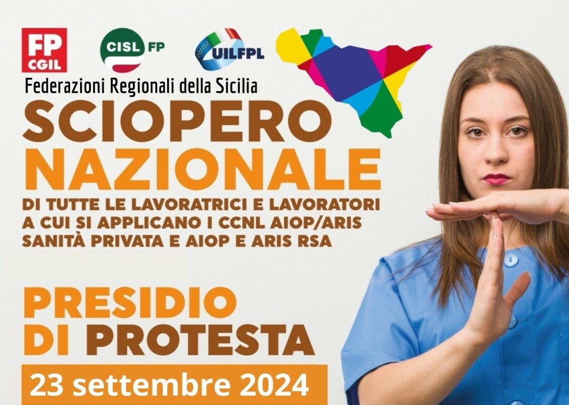 Anche la sanità privata piange: lunedì sciopero dei lavoratori con sit-in a Palermo
