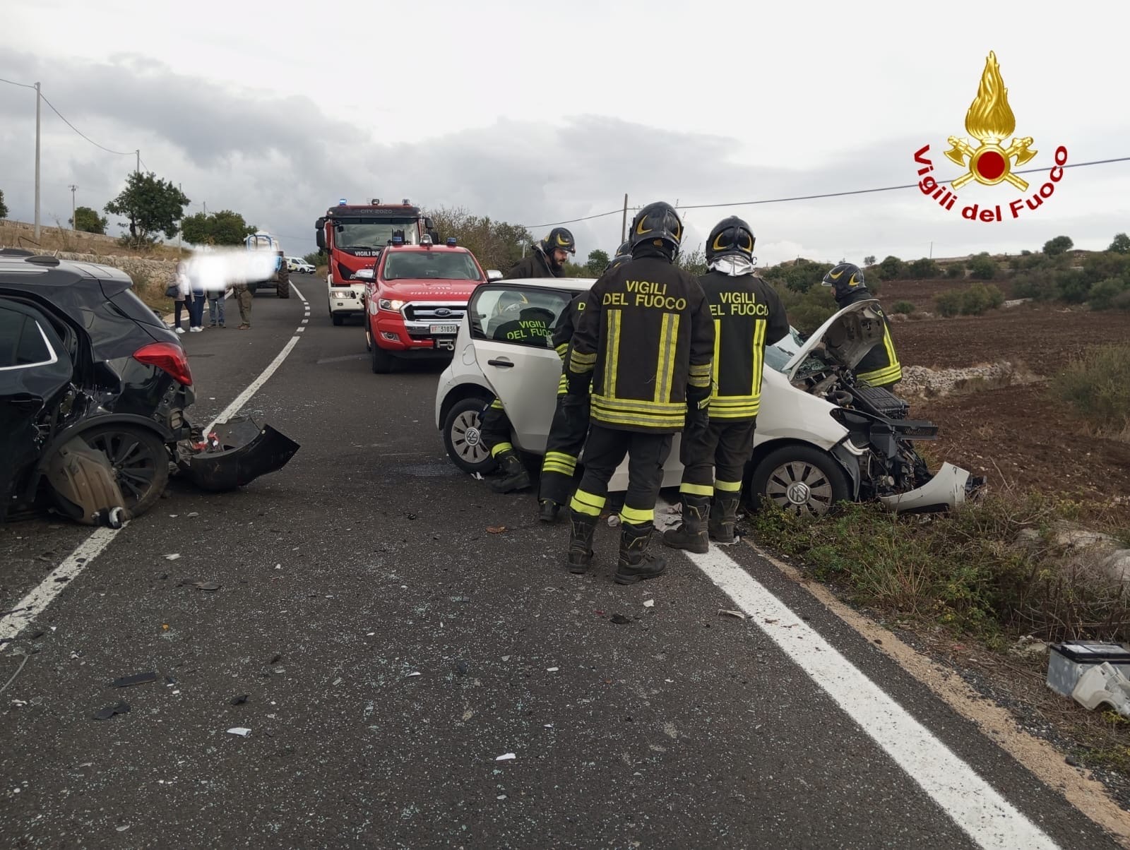 Incidente stradale sulla provinciale 13 tra Ragusa e contrada Piombo, due feriti