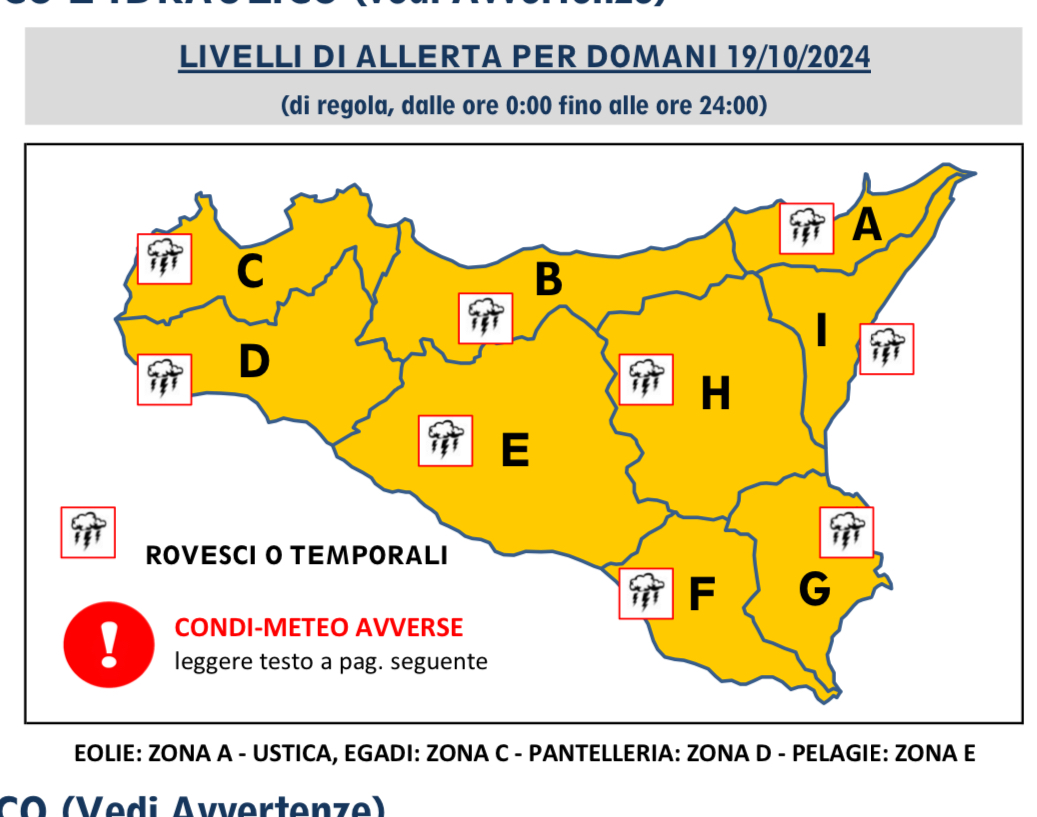 Allerta Meteo: domani scuole Chiuse a Vittoria, Modica e Santa Croce Camerina