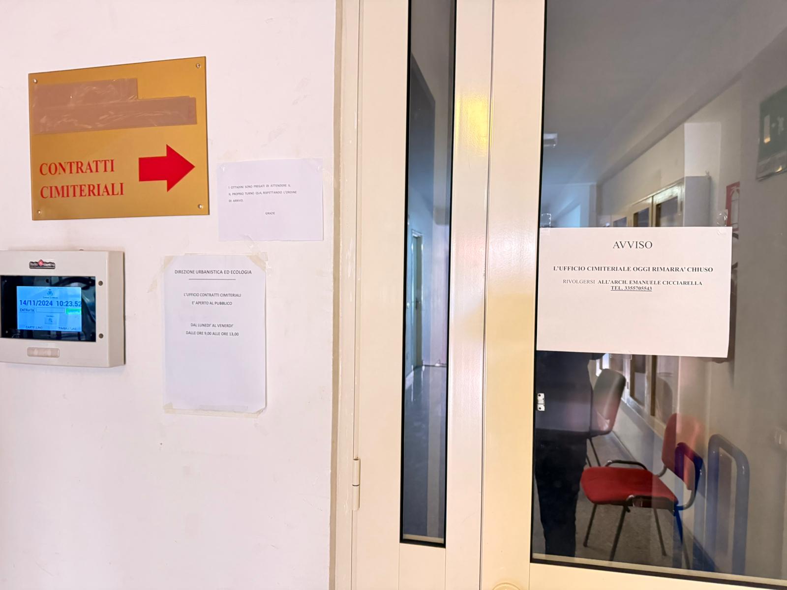 Disservizi all’ufficio cimiteriale di Vittoria, Scuderi chiede l’intervento dell’amministrazione