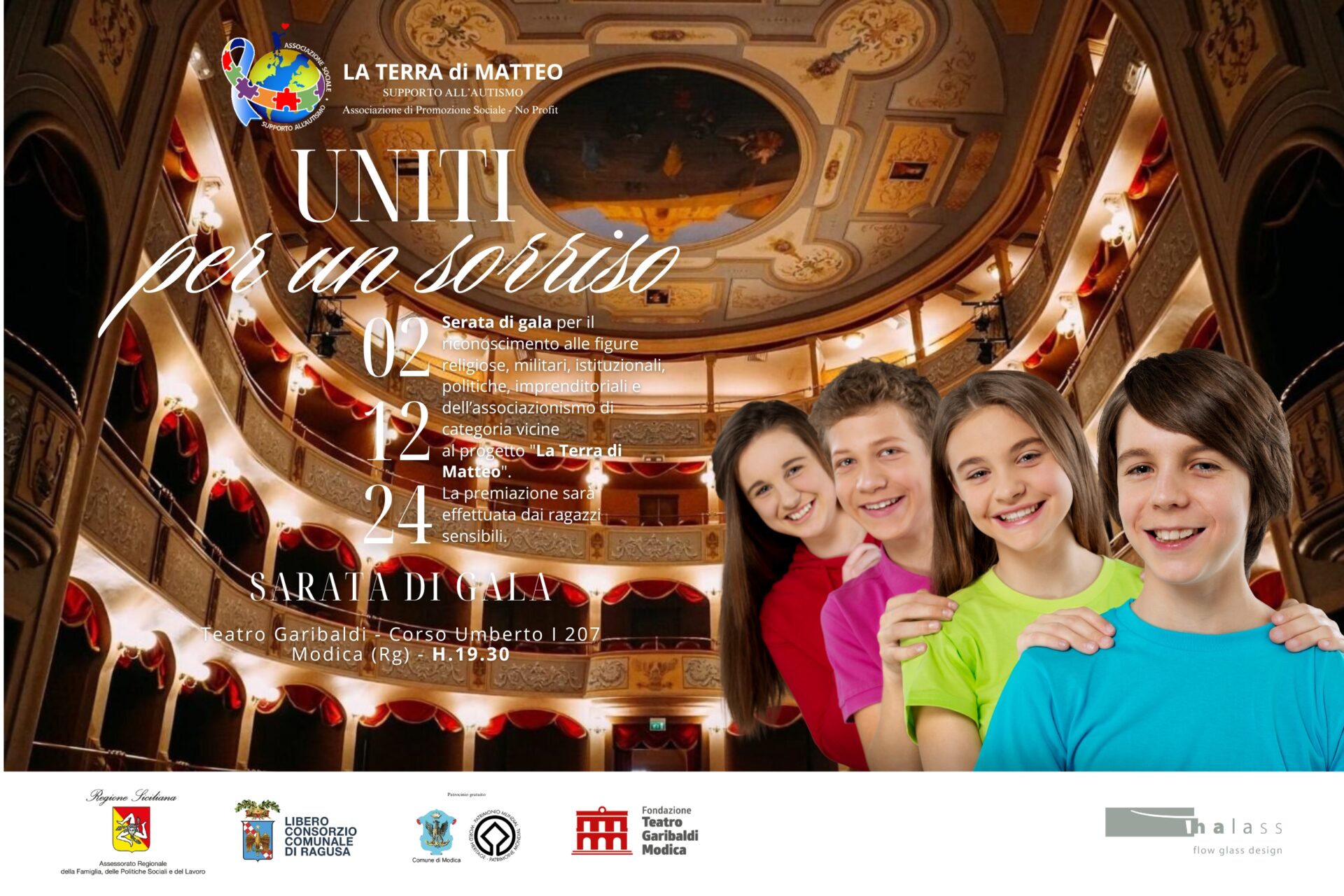 Modica, attesa per la serata di gala “Uniti per un Sorriso” organizzata da “La Terra di Matteo”