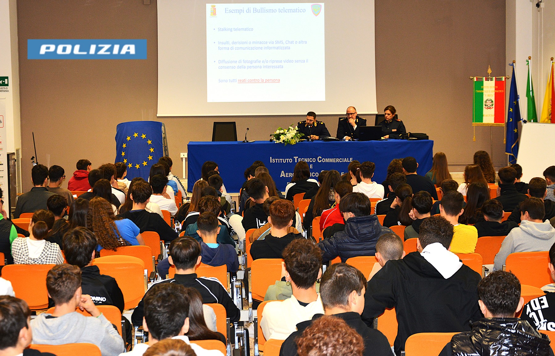 La Polizia impegnata a promuovere la Cultura della prevenzione: incontro al Besta di Ragusa