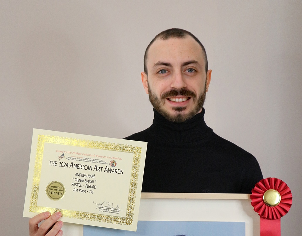 Andrea Nanì, artista modicano, conquista il secondo posto all’American Art Awards