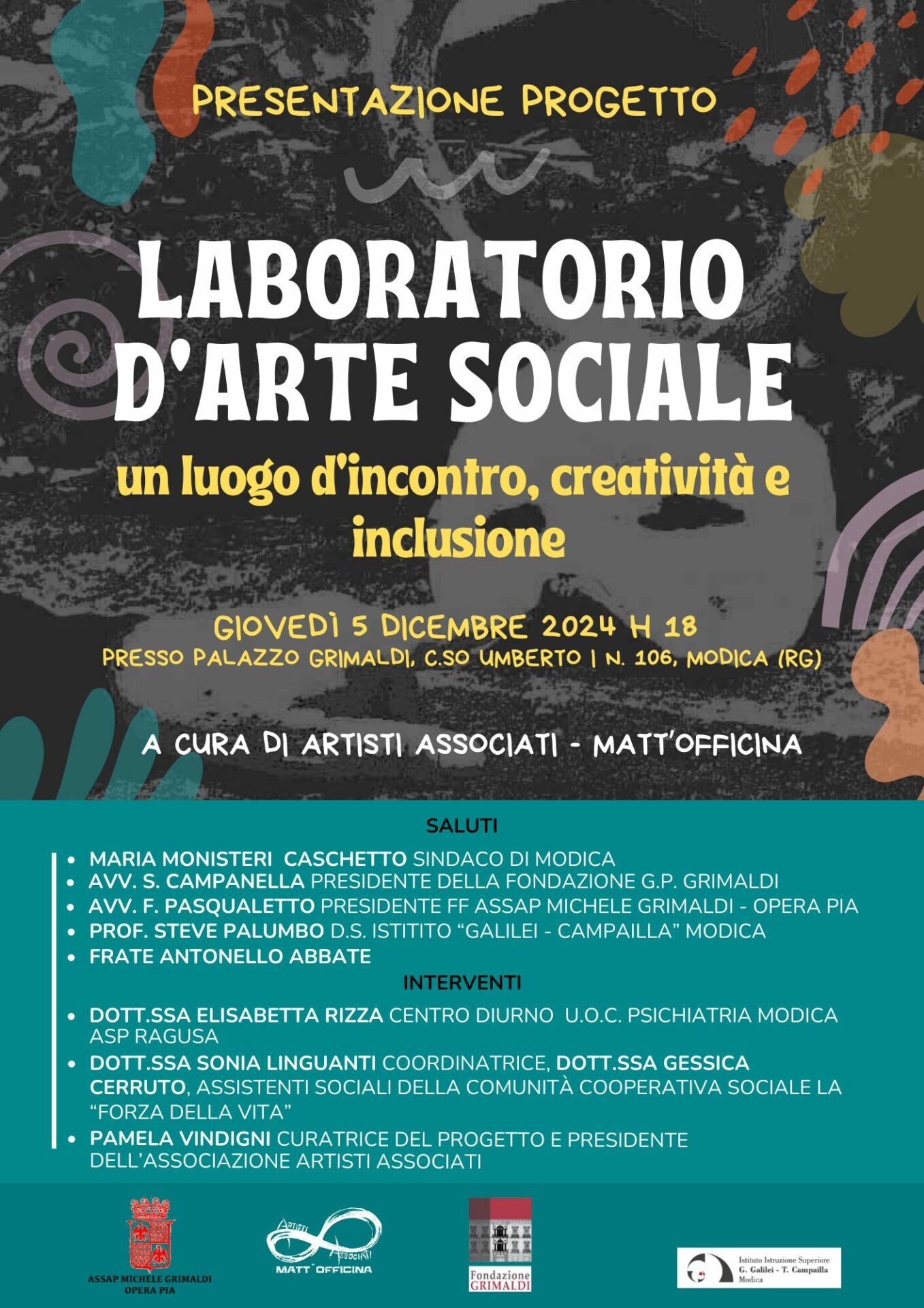 Modica, “Laboratorio d’Arte Sociale”: nasce un luogo d’incontro, di creatività e inclusione