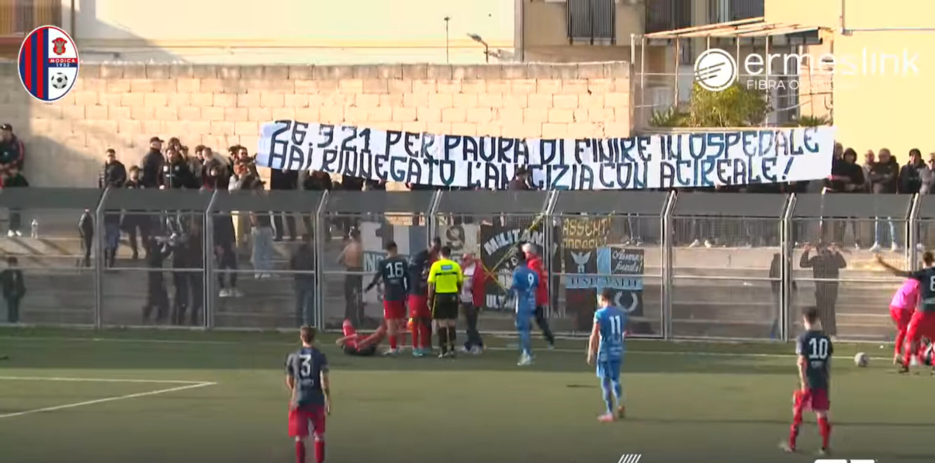 Modica Calcio – Gela dello scorso campionato, 26 tifosi gelesi colpiti da DASPO