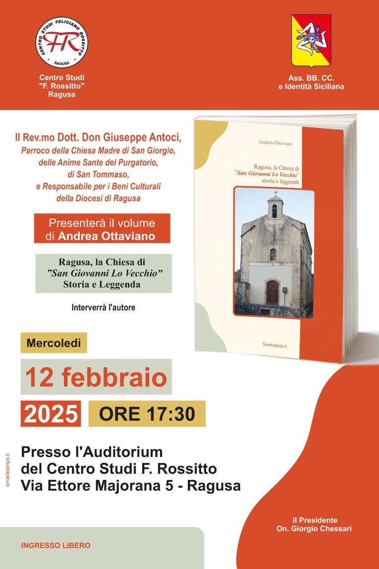 Ragusa, la Chiesa di San Giovanni tra storia e leggenda: presentazione del libro di Ottaviano