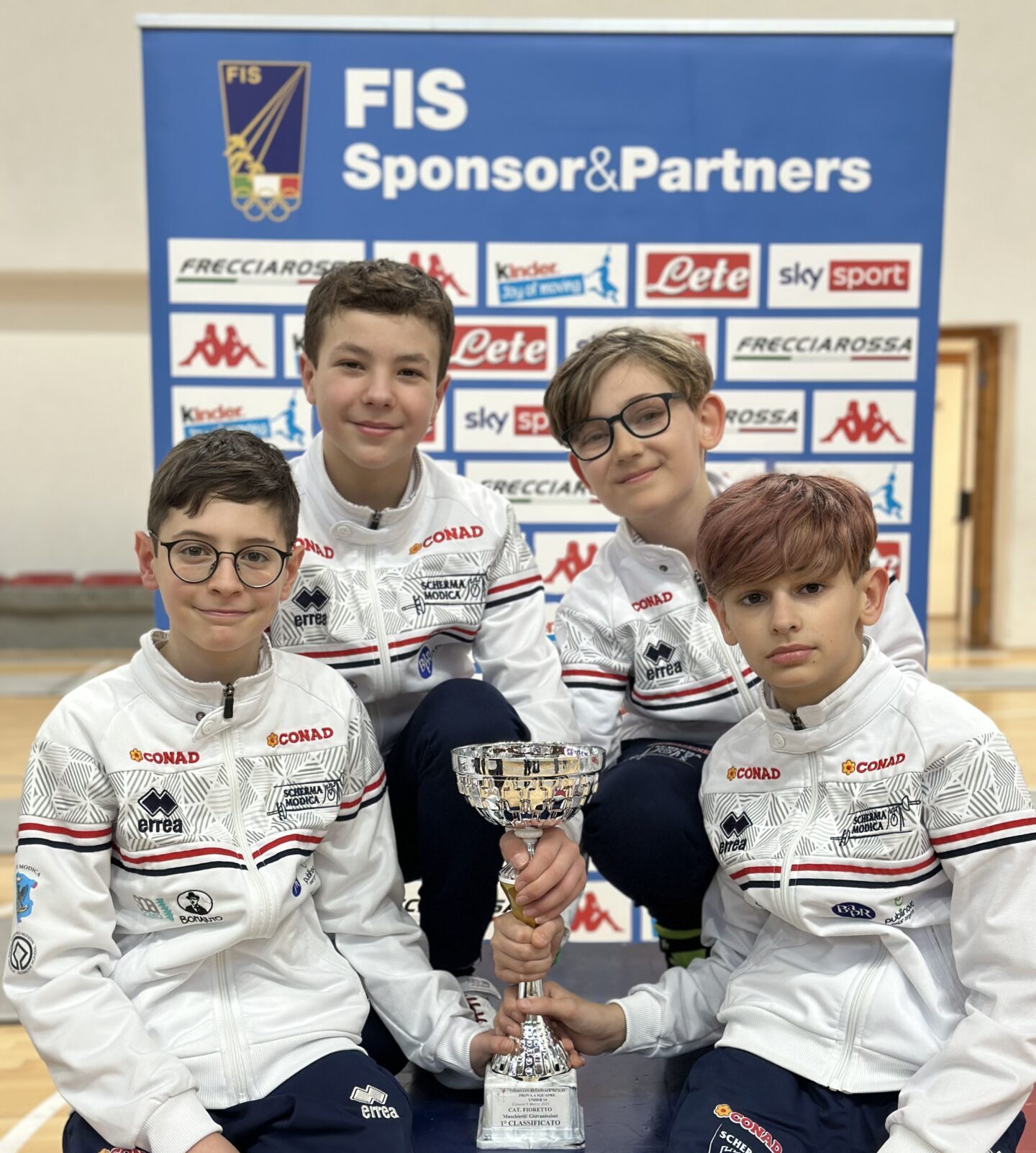 Alla Scherma Modica il titolo regionale a squadra di fioretto categoria maschietti/giovanissimi