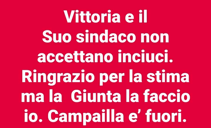 Politica incandescente a Vittoria: Aiello (lui) dà il benservito a Campailla e Aiello (lei) il benvenuto
