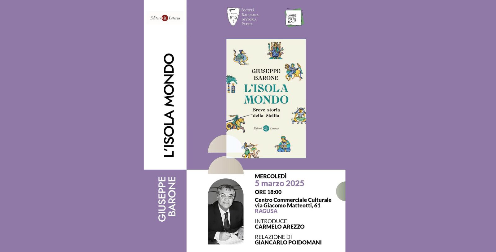“L’Isola Mondo” l’ultimo libro del Prof. Barone sarà presentato domani a Ragusa