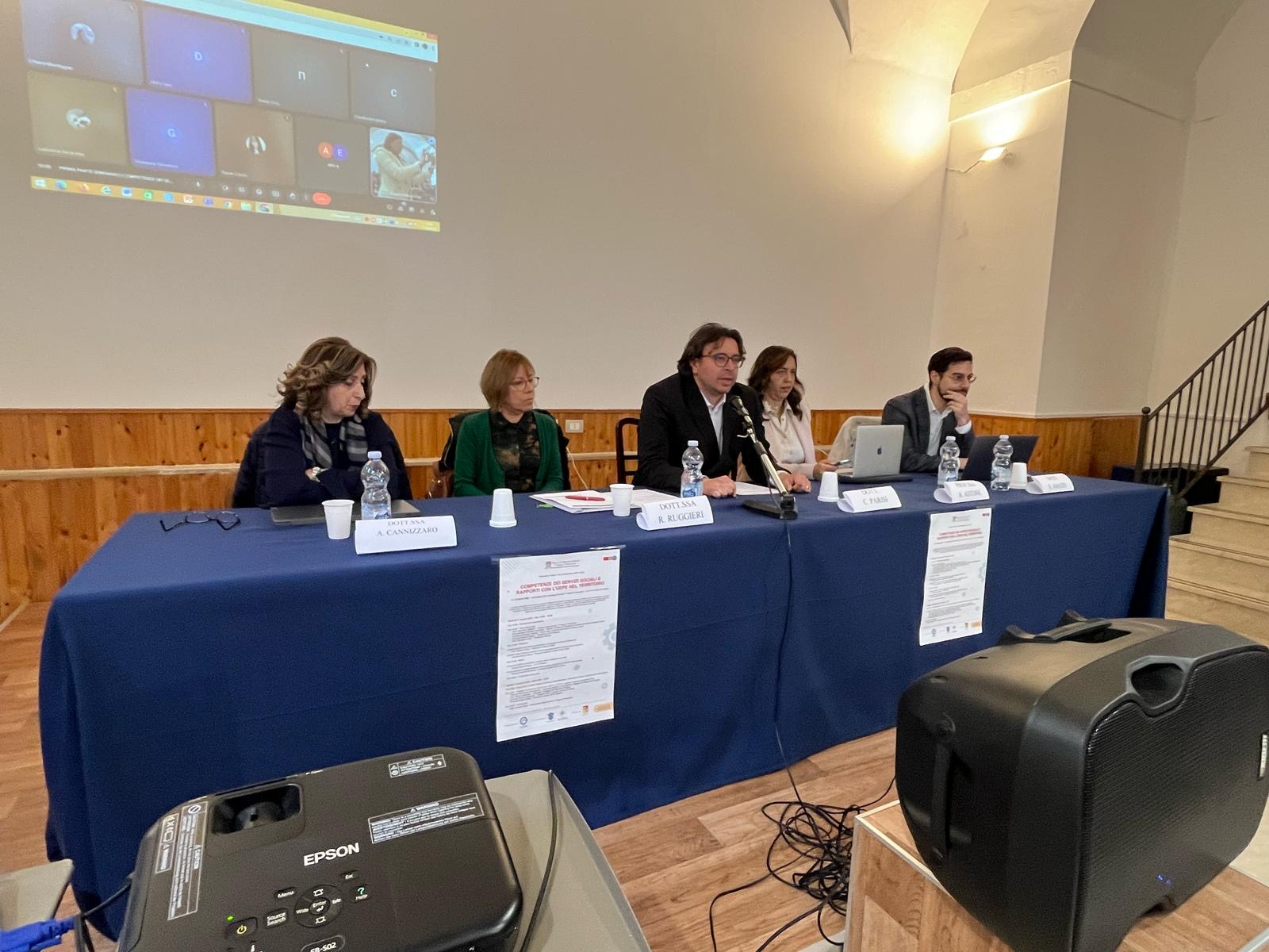 Nei giorni scorsi il seminario sulle competenze dei servizi sociali e i rapporti con l’UEPE (VIDEO)