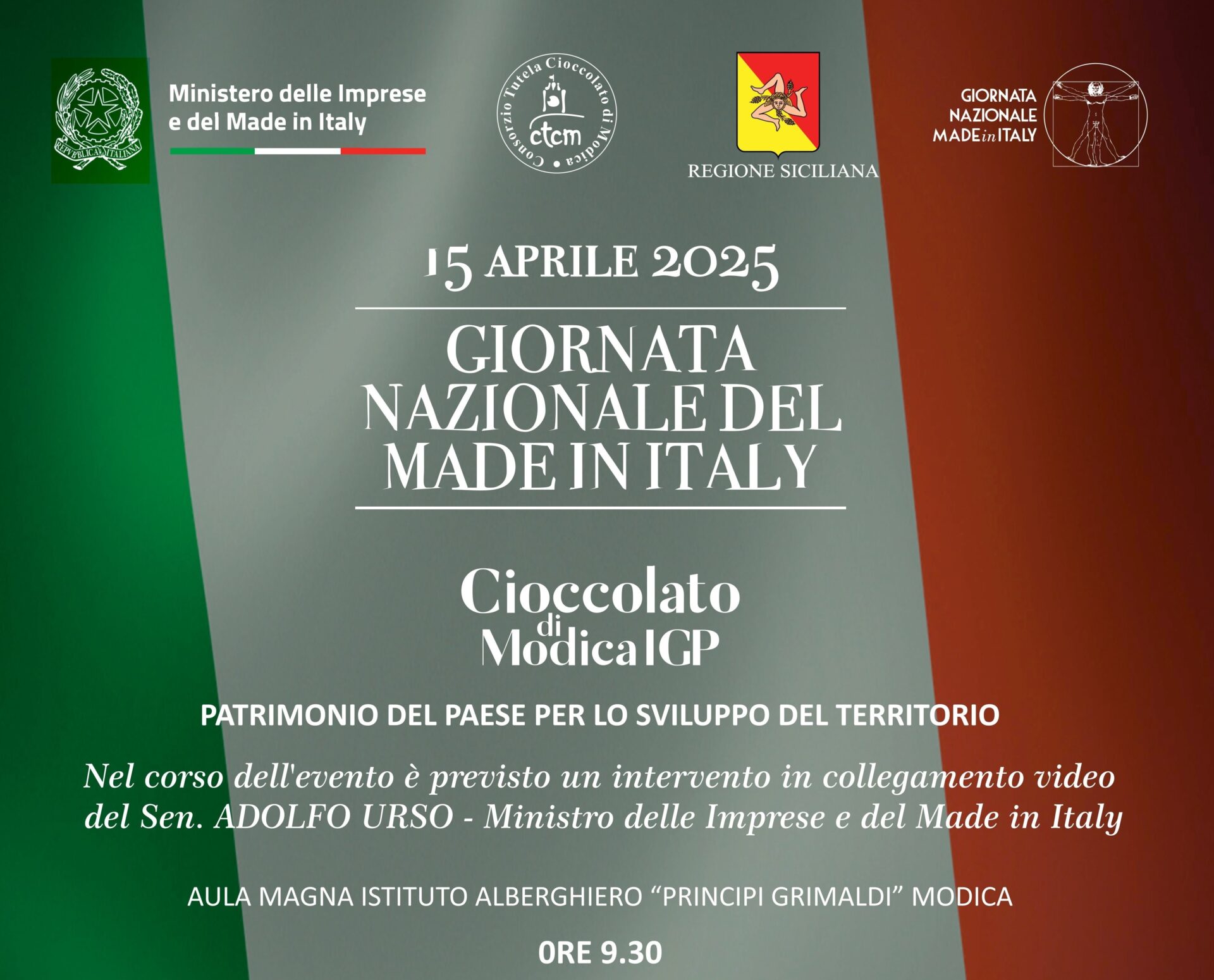Il cioccolato di Modica IGP protagonista della Giornata Nazionale del Made in Italy