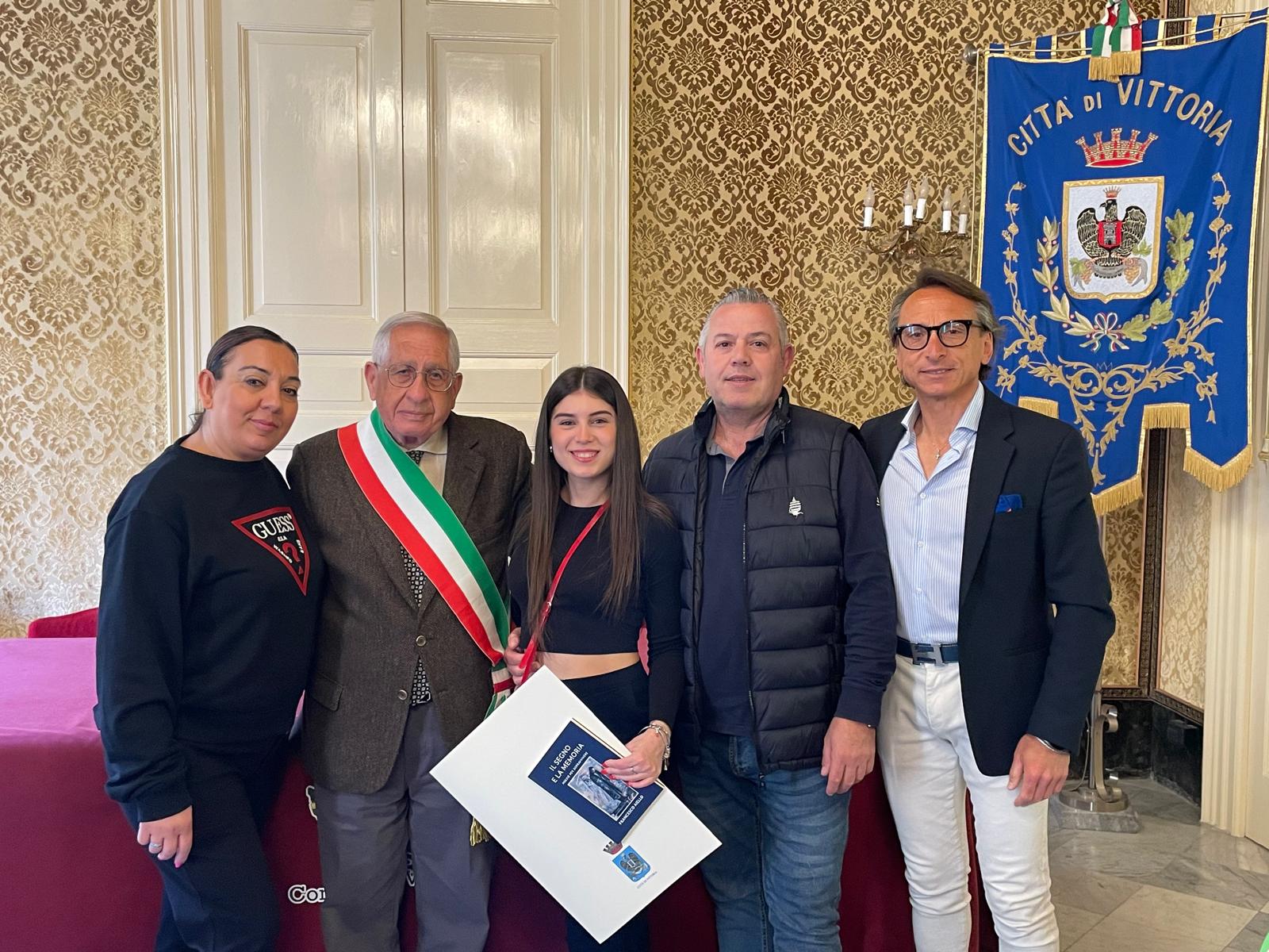 La vicecampionessa europea Giorgia Rovetto ricevuta a Vittoria dal Sindaco Francesco Aiello