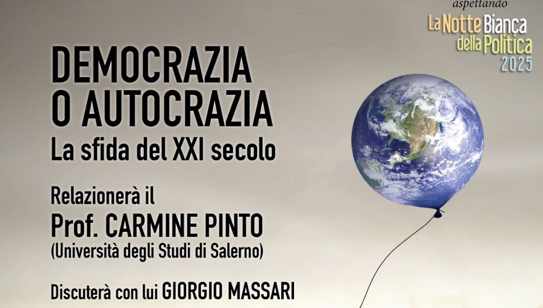 Democrazia o autocrazia. La sfida del XXI secolo appuntamento con il prof. Pinto a Ragusa