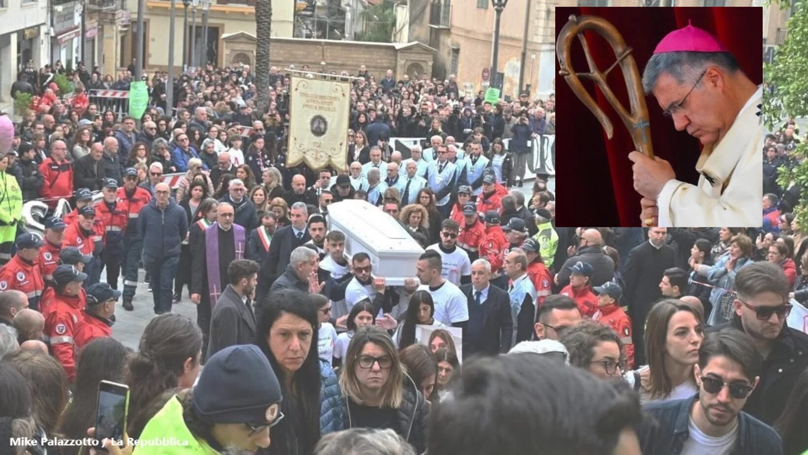 Misilmeri, Mons Lorefice ai funerali di Sara: “L’intera famiglia umana oggi piange Sara”