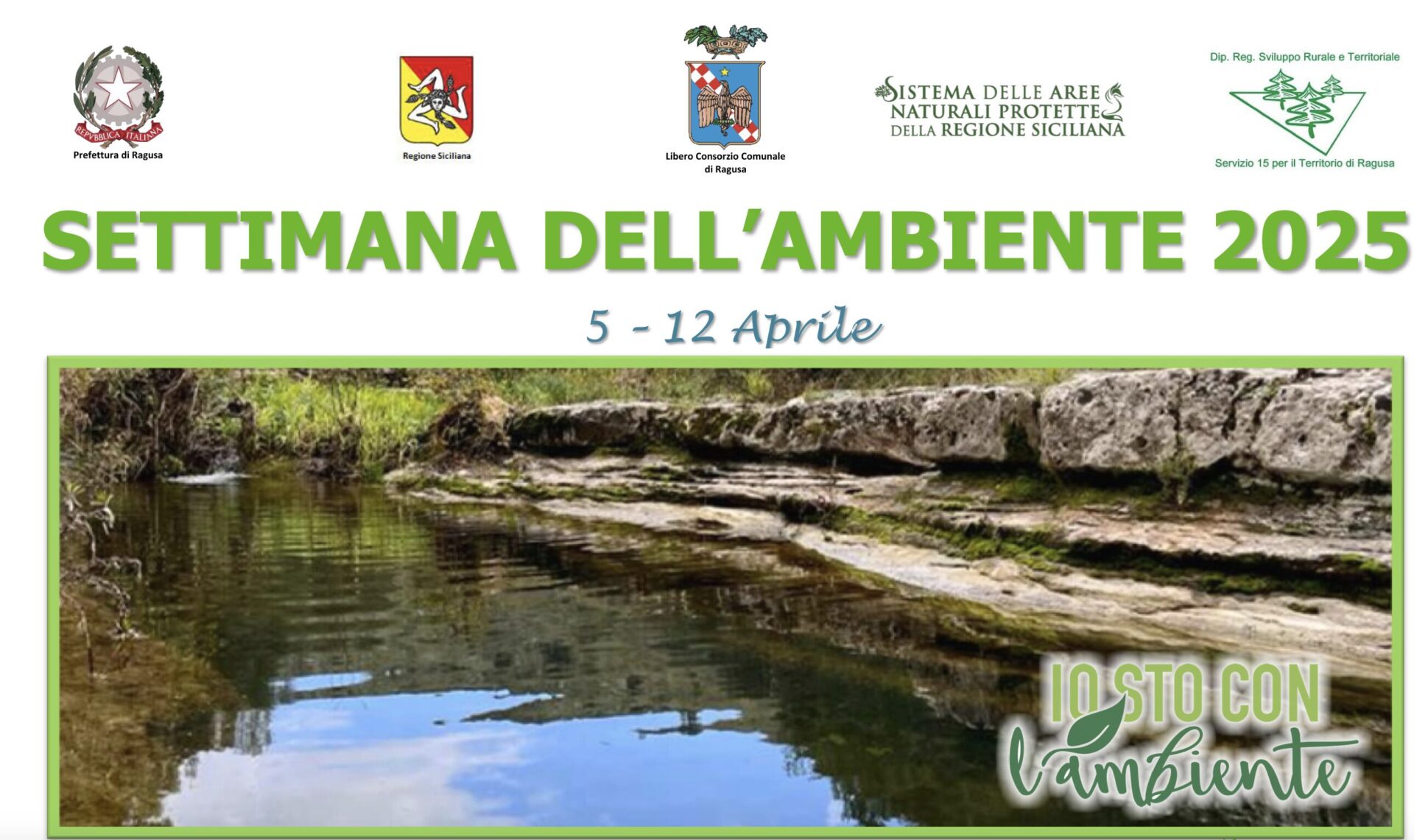 Da oggi al 12 aprile la VI edizione della settimana dell’Ambiente promossa dall’ex provincia