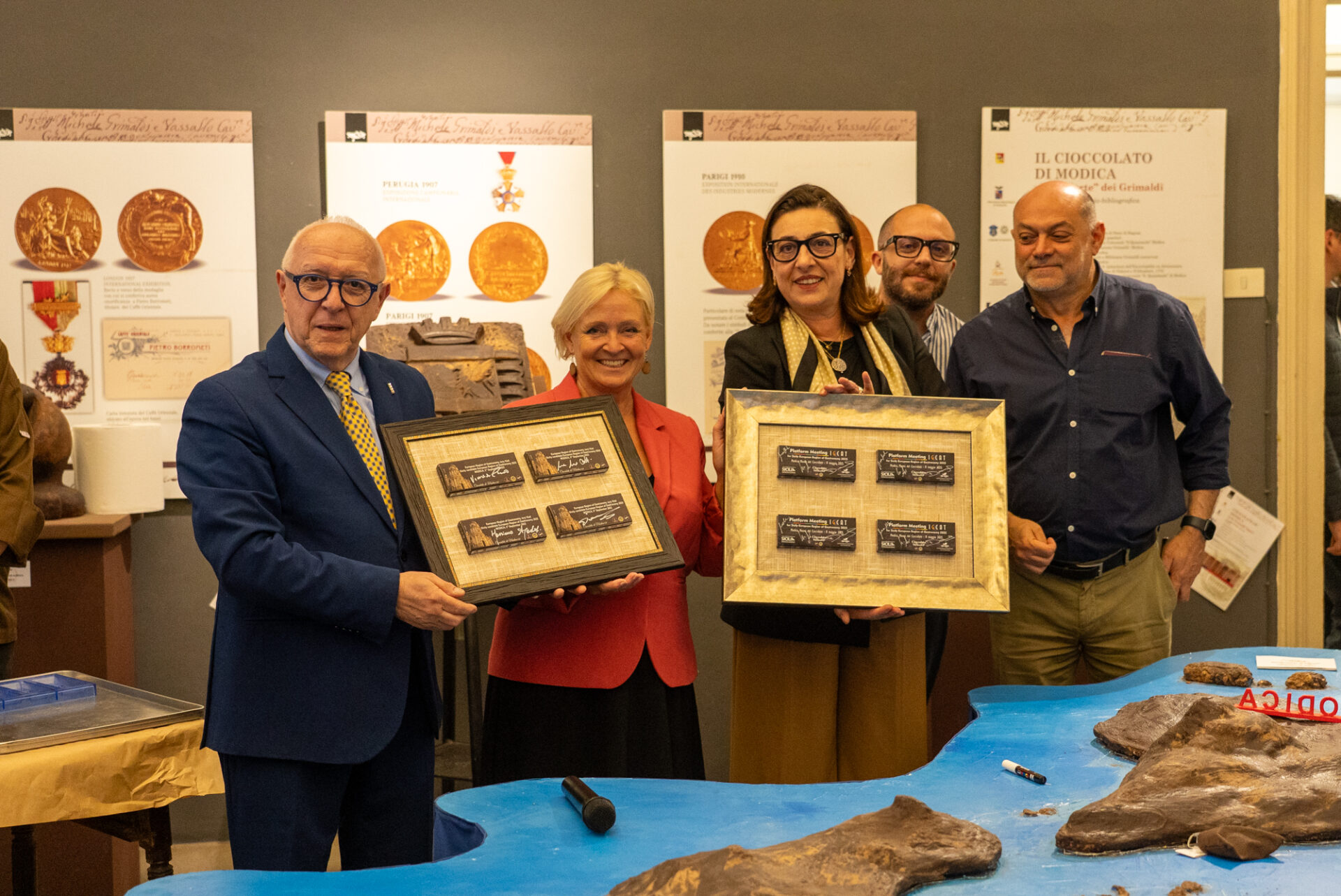 Delegazione della Piattaforma IGCAT in visita al Museo del Cioccolato di Modica