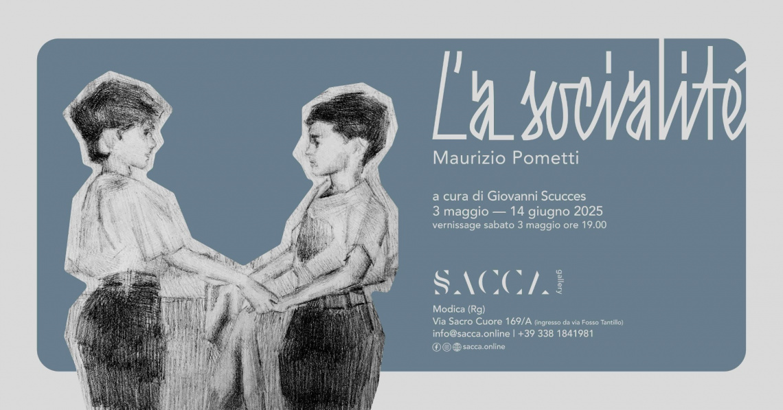 Oggi si apre la mostra “L’A_SOCIALITÉ” di Maurizio Pometti, alla Galleria Sacca di Modica