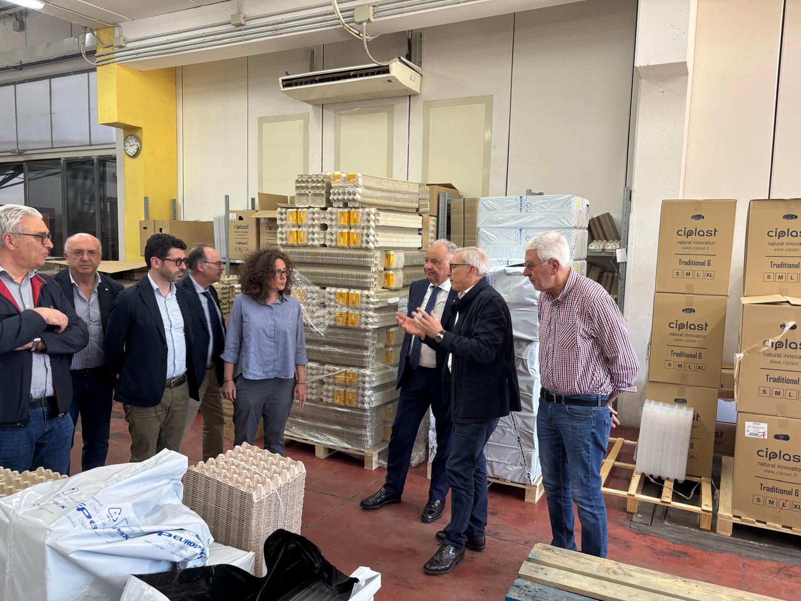 L’assessore Barbagallo in visita ufficiale presso Avimed, azienda leader nella produzione uova