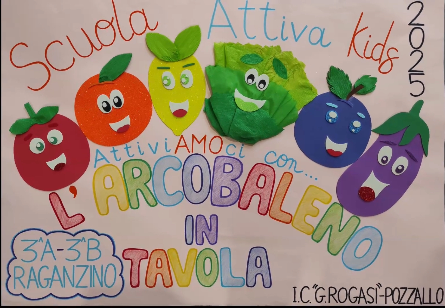 Pozzallo: il plesso Raganzino vincitore del contest nazionale con “L’Arcobaleno in tavola” (video)