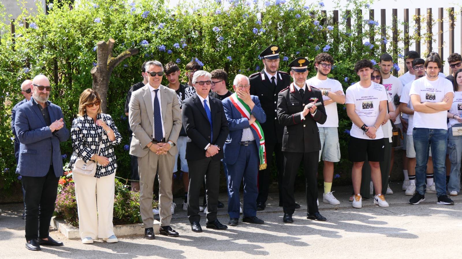 Vittoria, il Questore partecipa all’inaugurazione del murales dedicato a Falcone e Borsellino