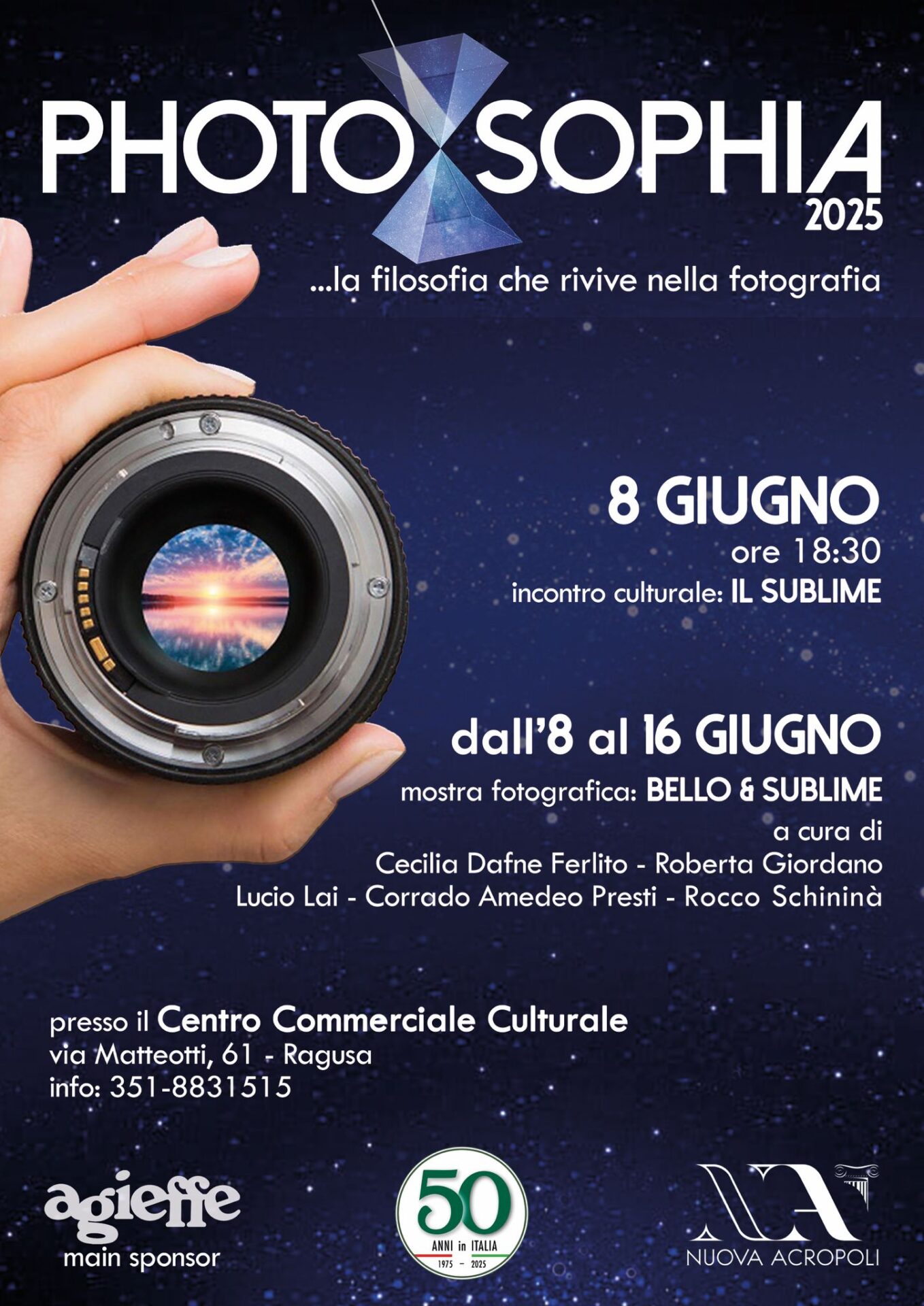 Nuova Acropoli Ragusa propone l’appuntamento con la mostra fotografica Photo-Sophia2025