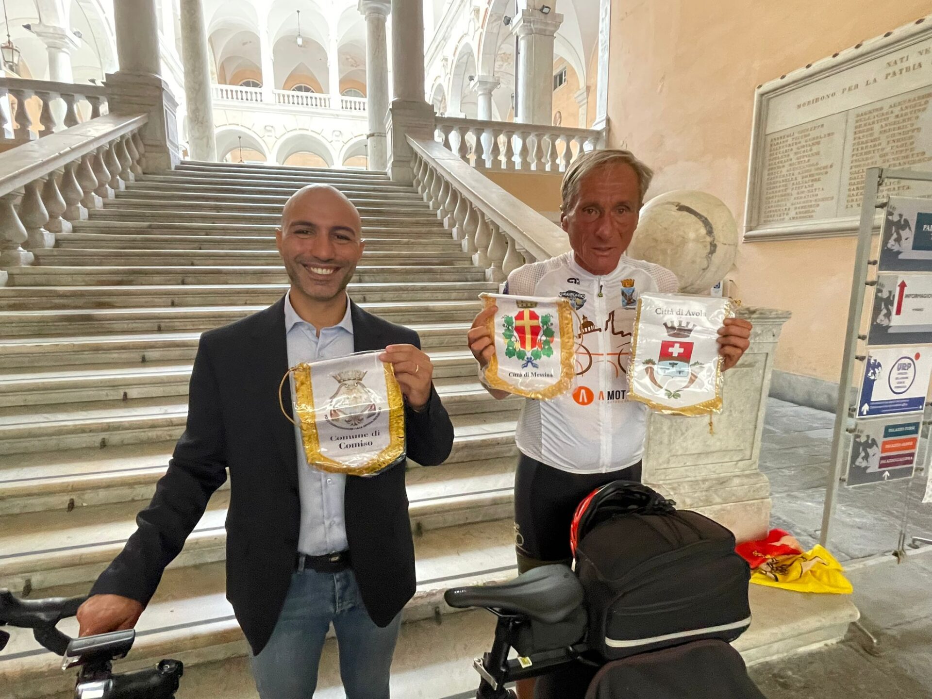 Da Comiso a Sondrio, in bici:  “Dal deserto dei Monti Iblei ai ghiacciai delle Alpi” 