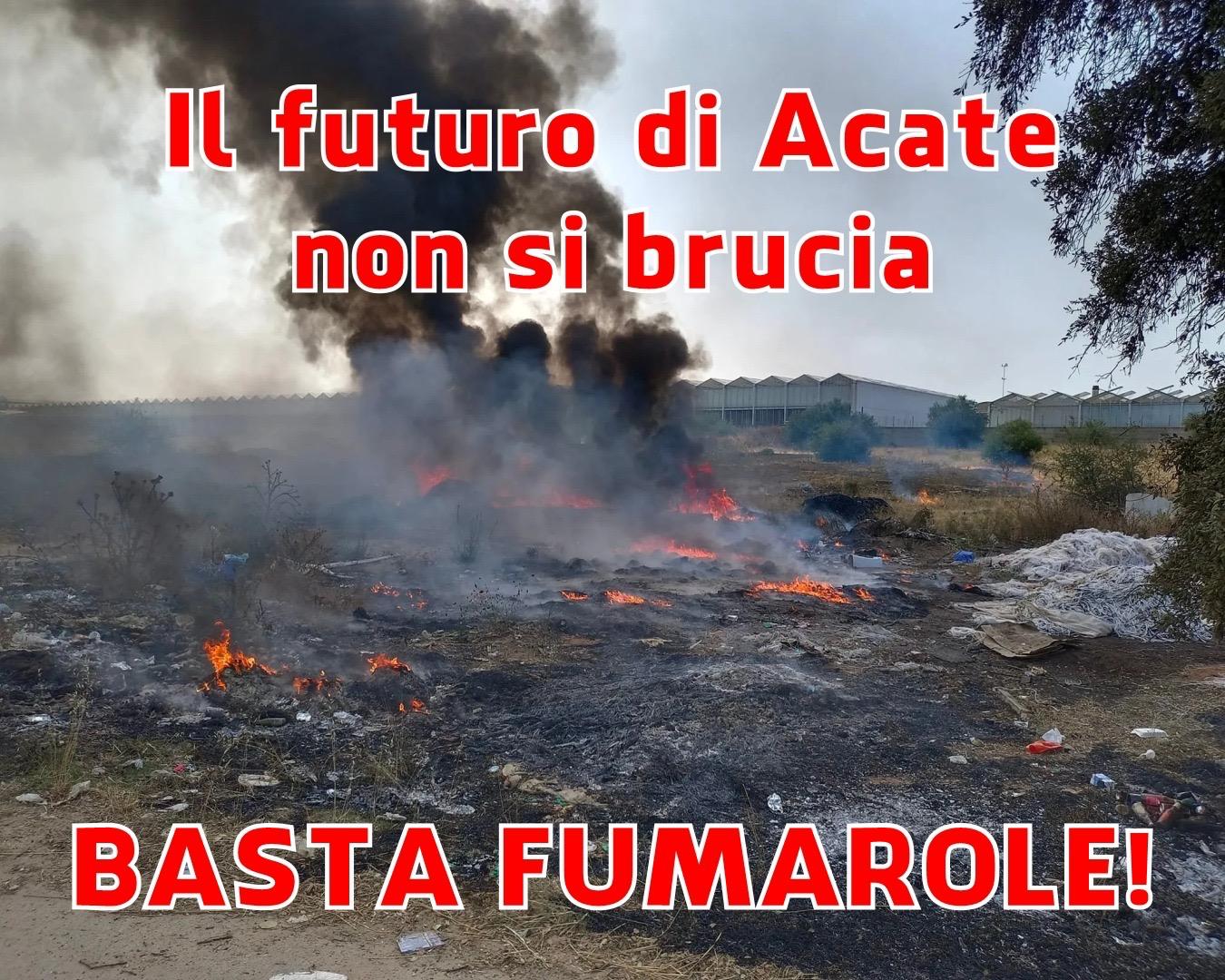 Il Sindaco di Acate dice no alle fumarole e invita a denunciare ogni atto similare