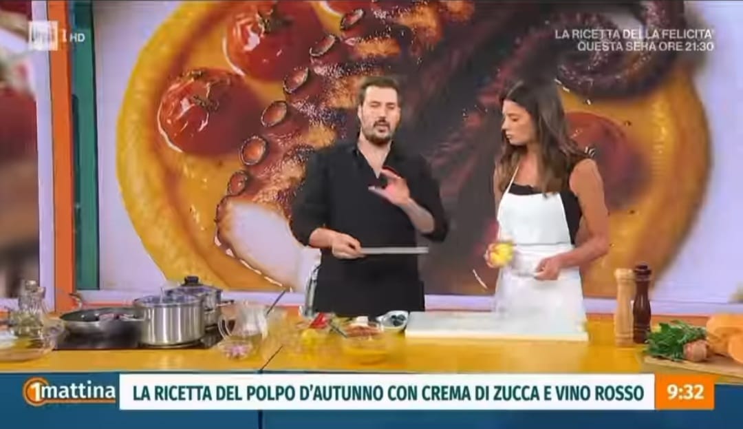 Lo chef Joseph Micieli a Uno Mattina su Rai 1, ed è subito ricetta originale