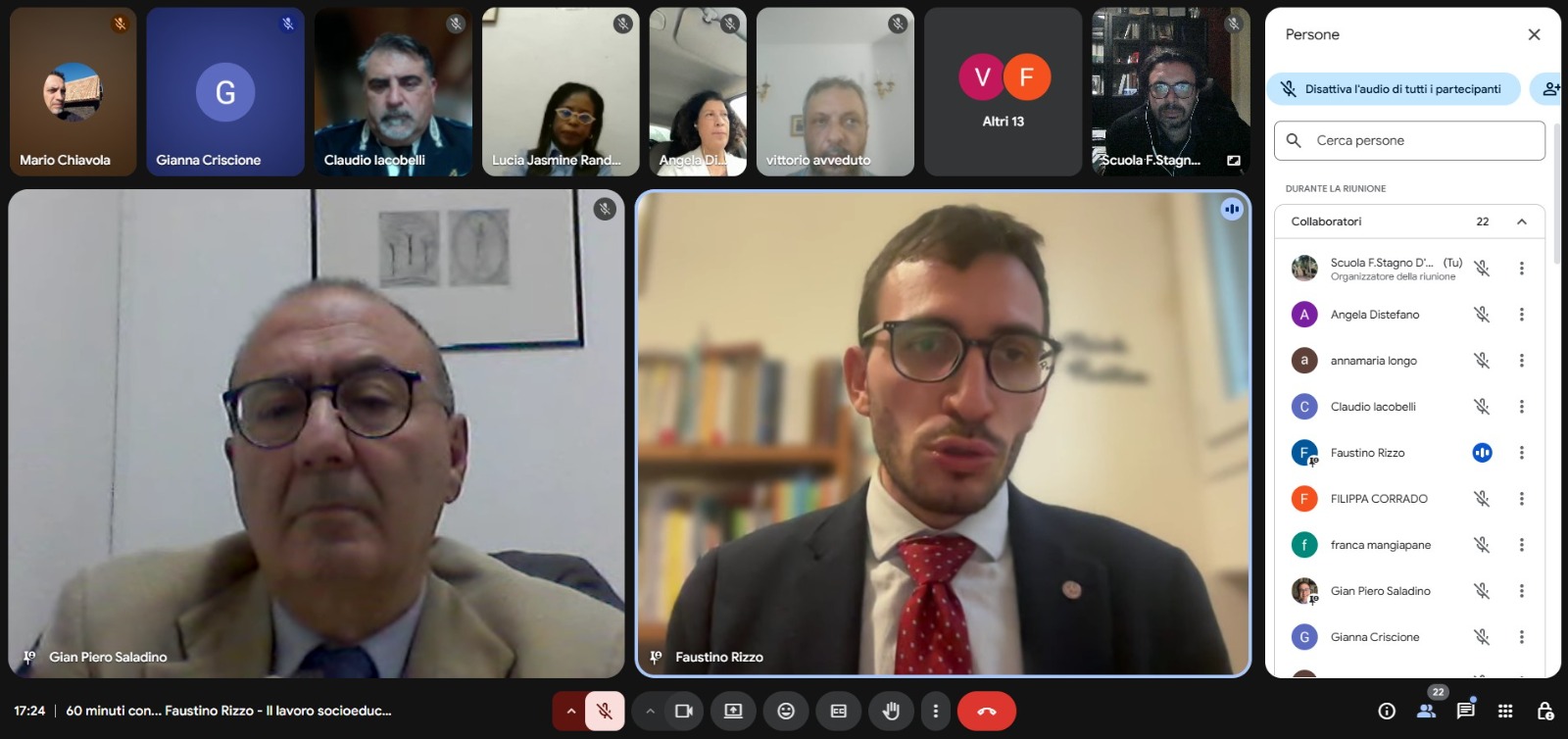 Faustino Rizzo alla Scuola per Assistenti Sociali di Modica: lavoro socioeducativo e antimafia