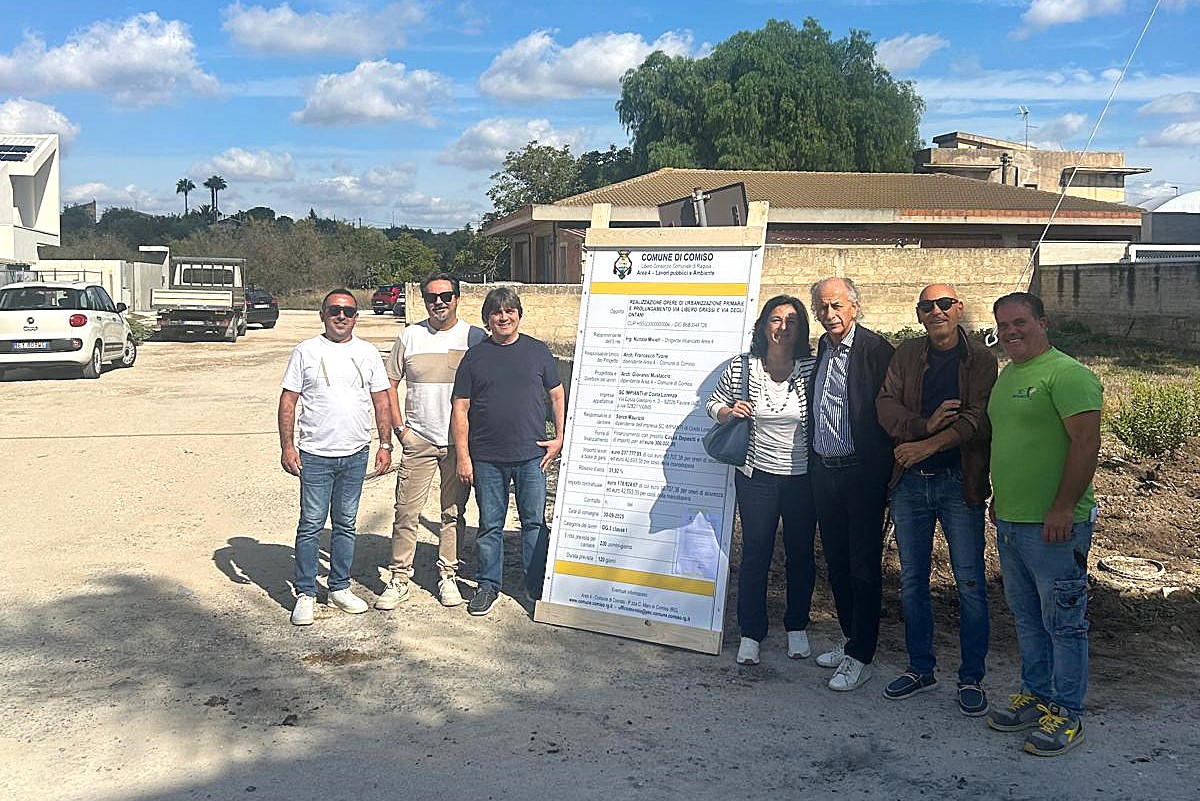 Consegnati dal Comune di Comiso i lavori per le opere di urbanizzazione primaria
